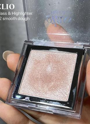 Хайлайтер clio glass & highlighter 02 smooth dough 5 г