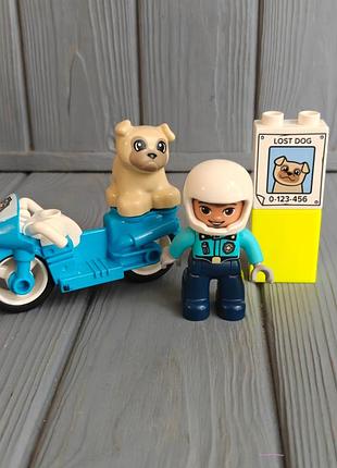 Конструктор lego duplo town поліцейський мотоцикл 10967