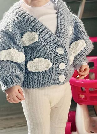 Вʼязаний кардиган з pinterest 80-98 (one size)