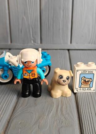 Конструктор lego duplo town поліцейський мотоцикл 10967