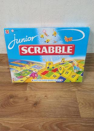 Настільна гра scrabble junior (скрабл юніор) від бренду mattel games.