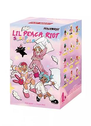 Фігурка-сюрприз pop mart sleepover lil peach riot