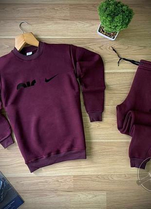 Топовий чоловічий спортивний костюм з принтом nike