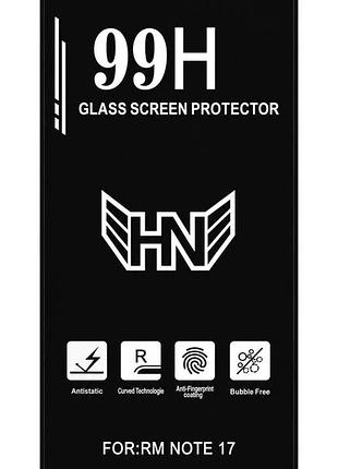 Защитное стекло 99h для xiaomi redmi note 17 с олеофобным покрытием black