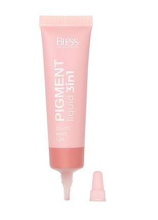 Кремовые румяна liquid pigment 3 in 1 [01 - gentle pink] от bless beauty (10 мл)