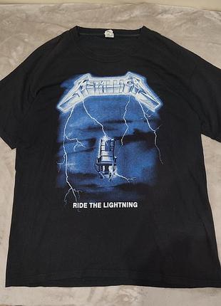 Мерч футболка metallica - ride the lightning