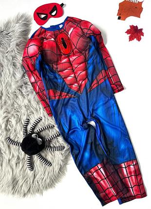 Карнавальный комбинезон, костюм с маской человек-паук (spider-man) на halloween marvel at george 7-8 лет