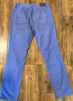 💎 чоловічі джинси штани брюки коттон бавовна polo ralph lauren w34 l32, оригінал, світло-блакитний денім