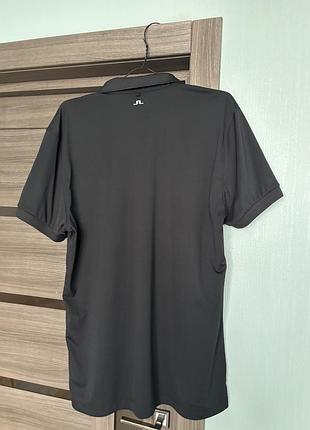 Поло чоловіче j.lindeberg tour tech regular fit чорне 2