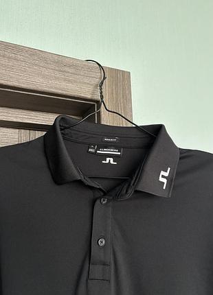 Поло чоловіче j.lindeberg tour tech regular fit чорне 3
