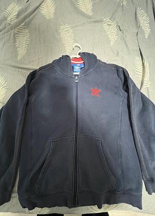 Чоловічий спортивний одяг adidas originals темно-синій l фліс