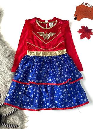 Карнавальное платье, платье с накидкой чудо-женщины (wonder woman) tu 3-4 года