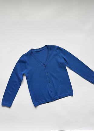 Яскравий синій кофта-кардиган matalan schoolwear (8 років) 💙