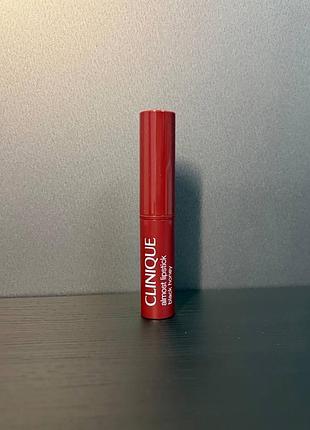 Clinique almost lipstick black honey 1,2 г — легендарна ягідна помада, мініатюра, оригінал