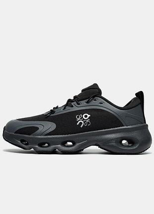 Кросівки on running x loewe cloudsolo black / dark grey🖤🩶