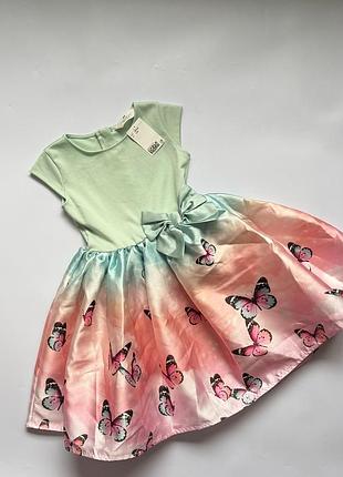 Нова святкова сукня h&m з метеликами та бантом (nwt) 🦋✨