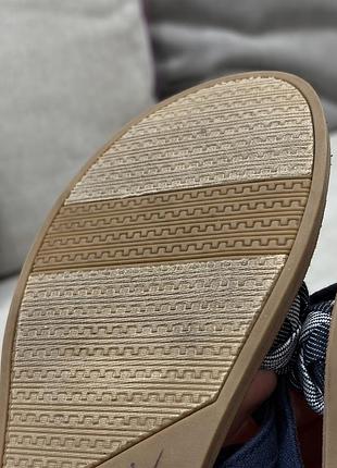 Сандалі жіночі шкіряні сині toms 6