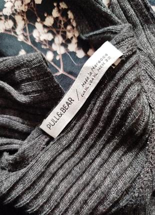 Трикотажний сарафан pull&bear темно-сірого кольору 4