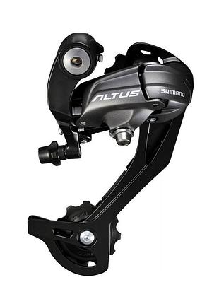 Перемикач задній shimano altus rd-m370-sgs (9 швидкостей, довга лапка, чорний, у фірмовій упаковці)
