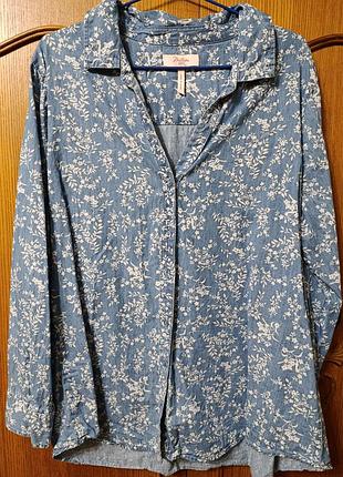 Легкая хлопковая рубашка / блуза plus size millers woman (100% хлопок), 16