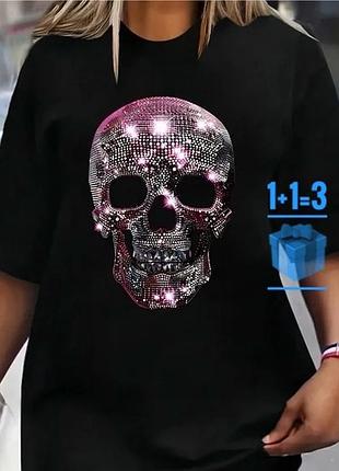 🥰 сукня футболка з черепом shein 4xl