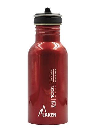 Бутылка для воды laken basic alu bottle 0,6l red 0.6l