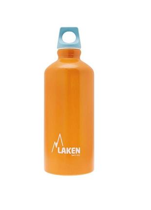 Бутылка для воды laken futura 0.6 l orange/blue cap 0.6l