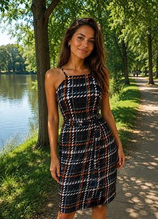 Платье миди в клетку от river island