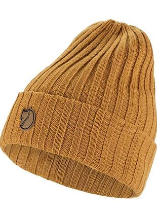 Шапка fjallraven byron hat dark olive/taupe one size 90 г, шапка, 3 місяці, 100% вовна, one size, швеція