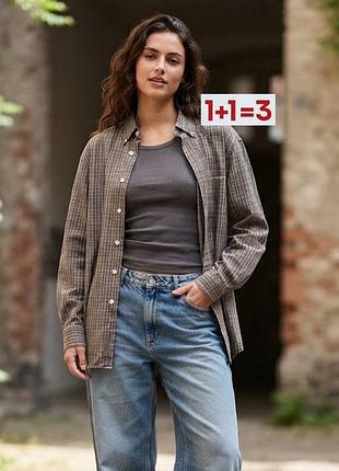 1+1=3 🎁 клетчатая рубашка унисекс от the original ben sherman
