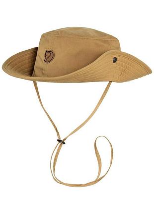 Панама fjallraven abisko summer hat dark olive s 85 г (розмір м), 3 месяца, g-1000® lite: 65% polyester, 35% cotton, l, швеция, відтінки коричневого
