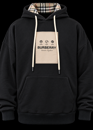 Черное худи **burberry**