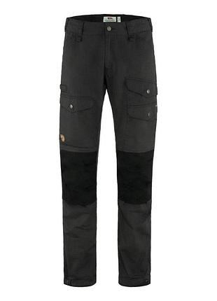 Брюки fjallraven vidda pro ventilated trousers m reg dark grey/black xxl-xxxl/58 0.55, 3 месяца, сумішева тканина;поліестер;бавовна, для треккинга, п…