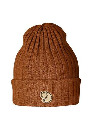 Шапка fjallraven byron hat dark olive/taupe one size 90 г, шапка, 3 місяці, 100% вовна, one size, швеція