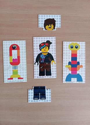 Детские картонные пазлы карточки фигурки lego развивающая настольная игра герои мультфильма двусторонние пазл конструктор лего игровой набор игрушки