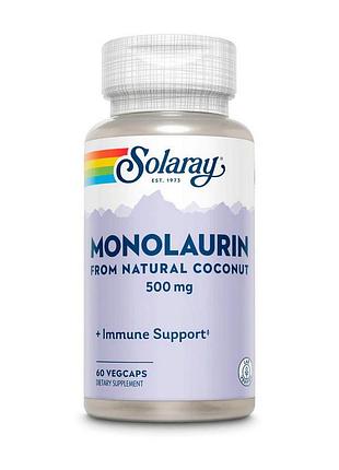 Монолаурин из кокоса в веганских капсулах для иммунитета solaray monolaurin 500 mg 60 капсул
