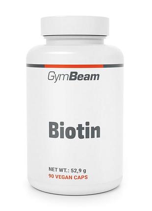 Біотин капсули для волосся gymbeam biotin 90 веганських капсул