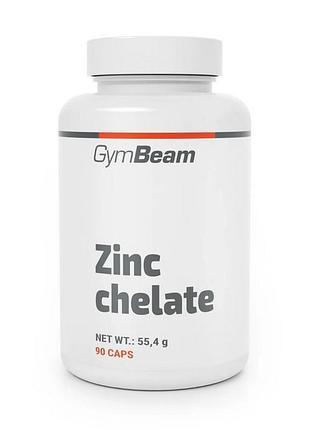 Цинк бісгліцинат у капсулах для імунітету gymbeam zinc chelate 90 капсул