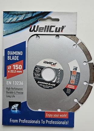 Wellcut алмазний відрізний диск 150 мм