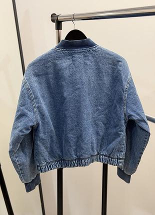 Теплий джинсовий бомпер zara 164 5