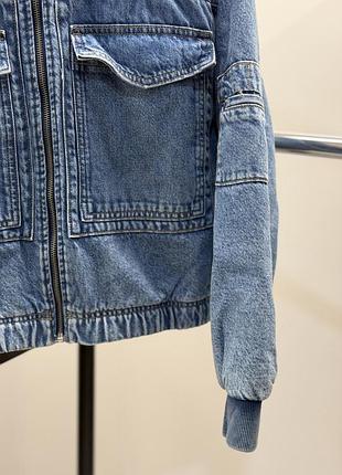 Теплий джинсовий бомпер zara 164 4