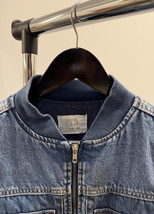 Теплий джинсовий бомпер zara 164 3