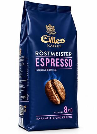 Кофе в зернах eilles kaffee röstmeister espresso 1 кг, арабика 90% / робуста 10%