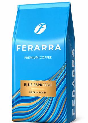 Кофе в зернах ferarra blue espresso 1 кг, арабика + робуста