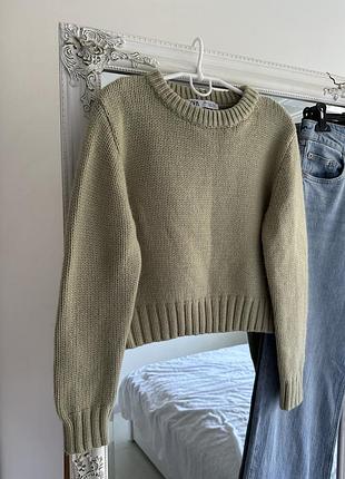 Светр zara з вовною у складі