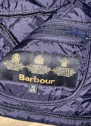 Куртка barbour стьобана темно-синя barbour 2
