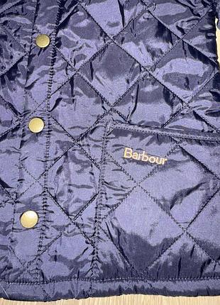 Куртка barbour стьобана темно-синя barbour 3