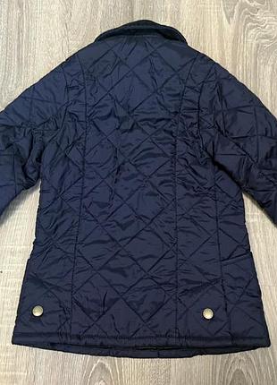 Куртка barbour стьобана темно-синя barbour 4