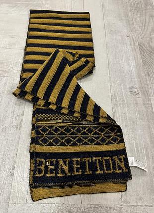 Шарф чоловічий benetton у смужку