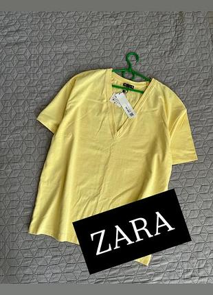 Бавовняна футболка zara р м( підійде на l )